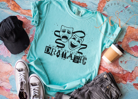 Adult Bella Canvas T-Shirt, Drama Lover Gift, Birthday or Christmas Present for Theatre Nerds