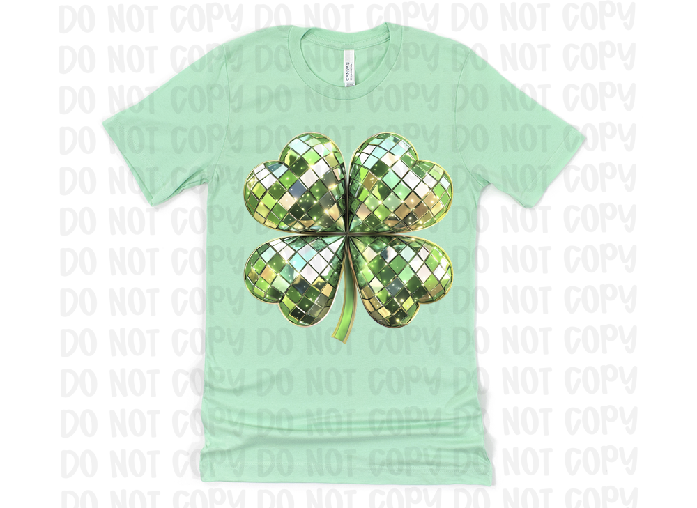 St Patrick's Day t-shirt - Disco shamrock shirt - Gift for her