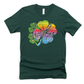 Lucky Rainbow Clover T-Shirt for St. Patrick's Day & Pride Month - Forest Green Unisex Tee