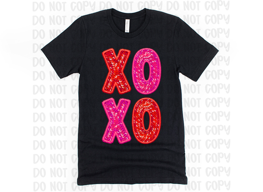 Valentine's Day Shirt with Faux Sequins for Galentine’s Day Gift