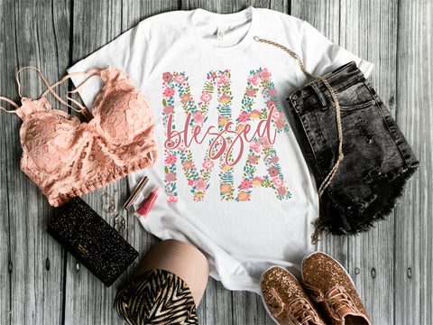 Blessed Mama t-shirt - Gift for her - Gift for mom